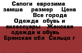 Сапоги, еврозима, замша, 39размер  › Цена ­ 2 000 - Все города Одежда, обувь и аксессуары » Женская одежда и обувь   . Брянская обл.,Сельцо г.